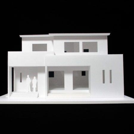新築2階建て住宅白模型（検討用）S=1/50
